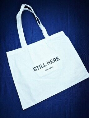 Still Here New York canvas tote bag